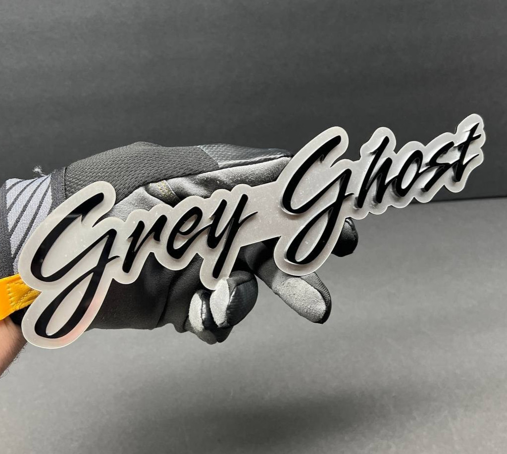 Custom Lazer Cut LOGO MULTI COLOR Car Acrylic Emblem Badge Customized Text Names gallery