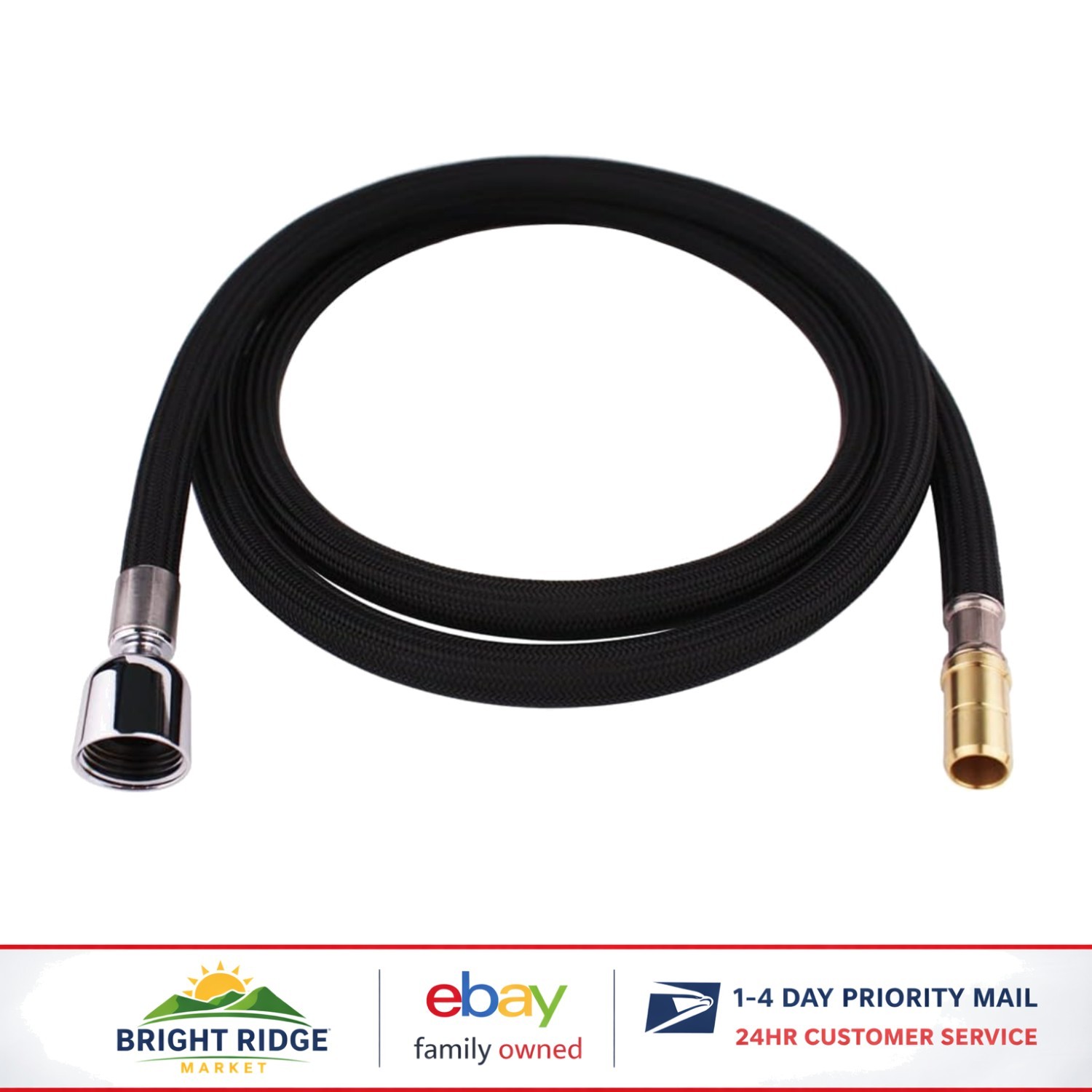 High-Quality 67-Inch Hose for Pull-Down Kitchen Faucets, Brass & Stainless Steel gallery