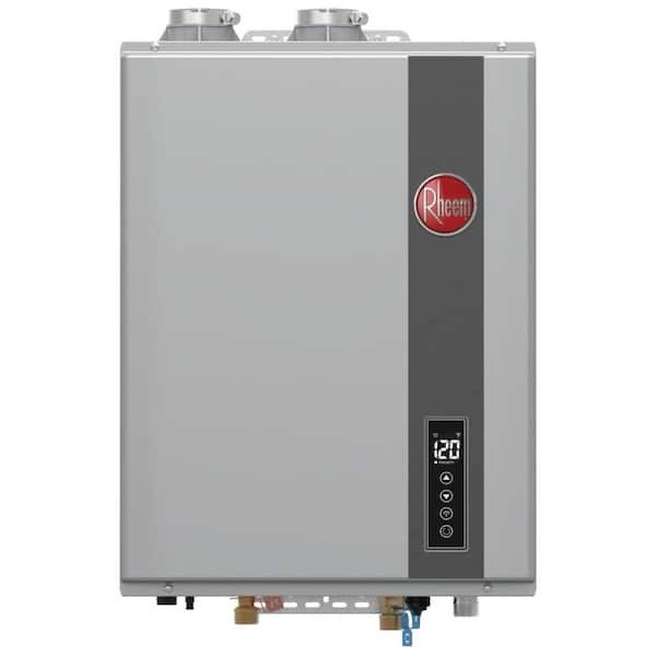 Rheem Indoor Condensing Tankless Water Heater Natural Gas 199,900 BTU Wi-Fi gallery