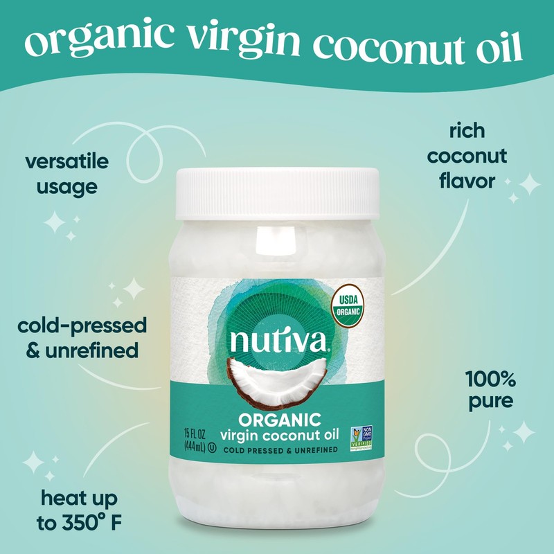 Nutiva Organic, Cold-Pressed, Unrefined, Virgin 15 Fl Oz (Pack of 1), Default gallery