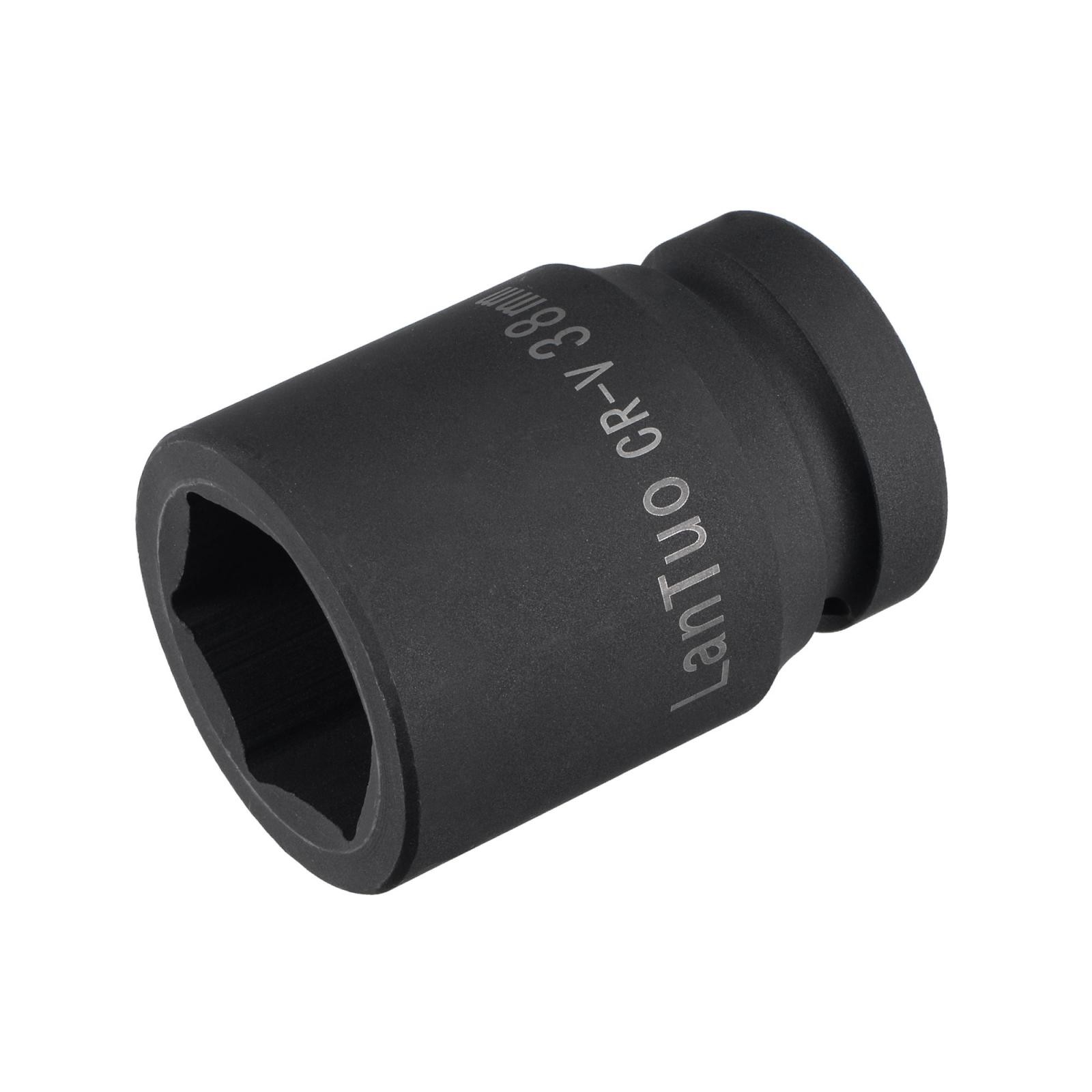 1" Drive by 38mm 6-Point Impact Socket CR-MO 80mm Length Standard Metric Sizes gallery
