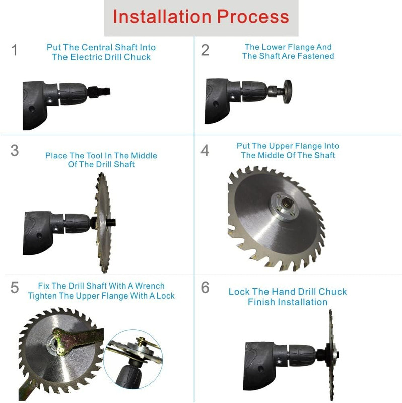 Electric Drill Grinder Wheel Disc Adapter 6mm & 10mm 10mm & 10mm Adjustable R... gallery