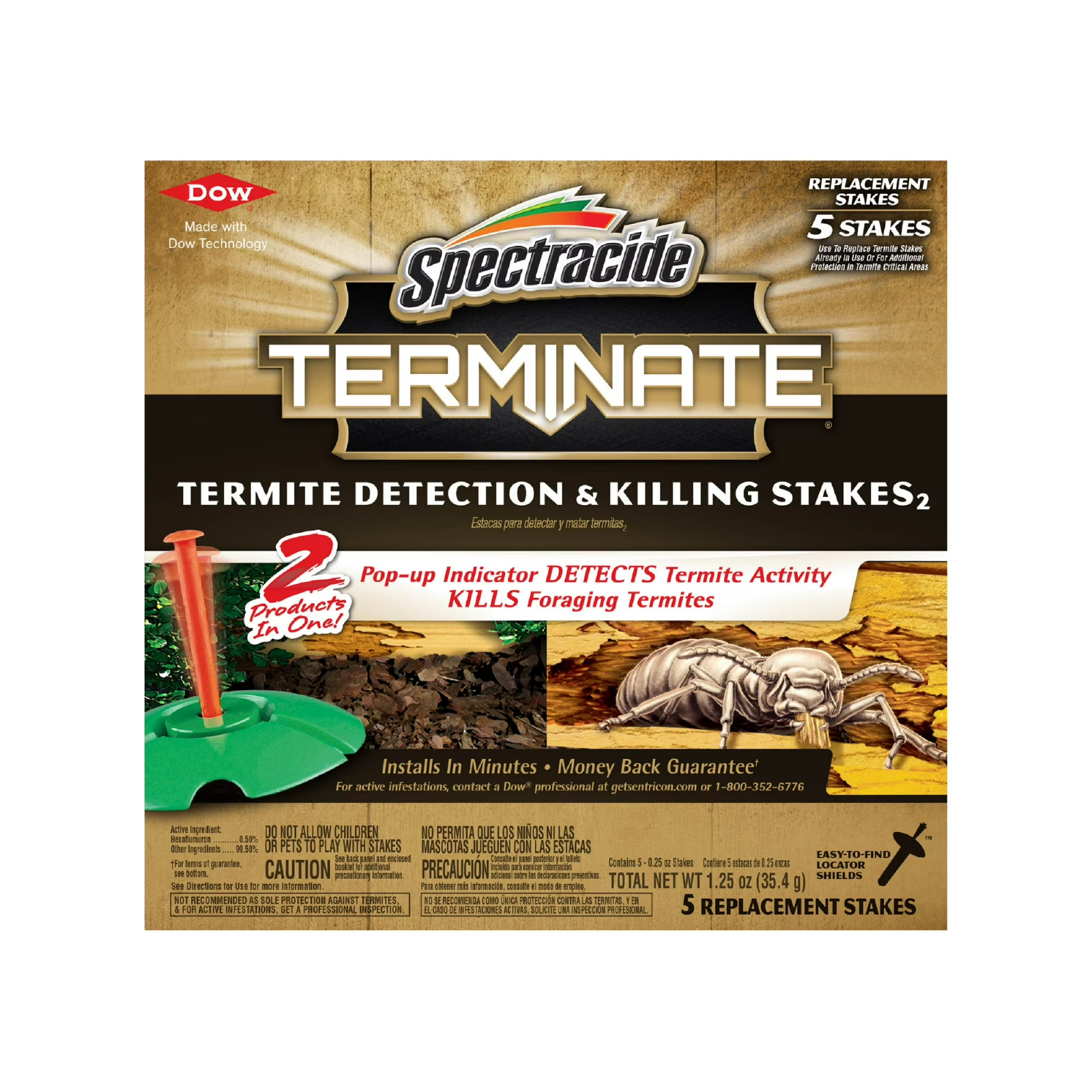 Terminate Termite Killing Stakes (5-Count) Trap Bait Insect Killer Bug Home Pest gallery