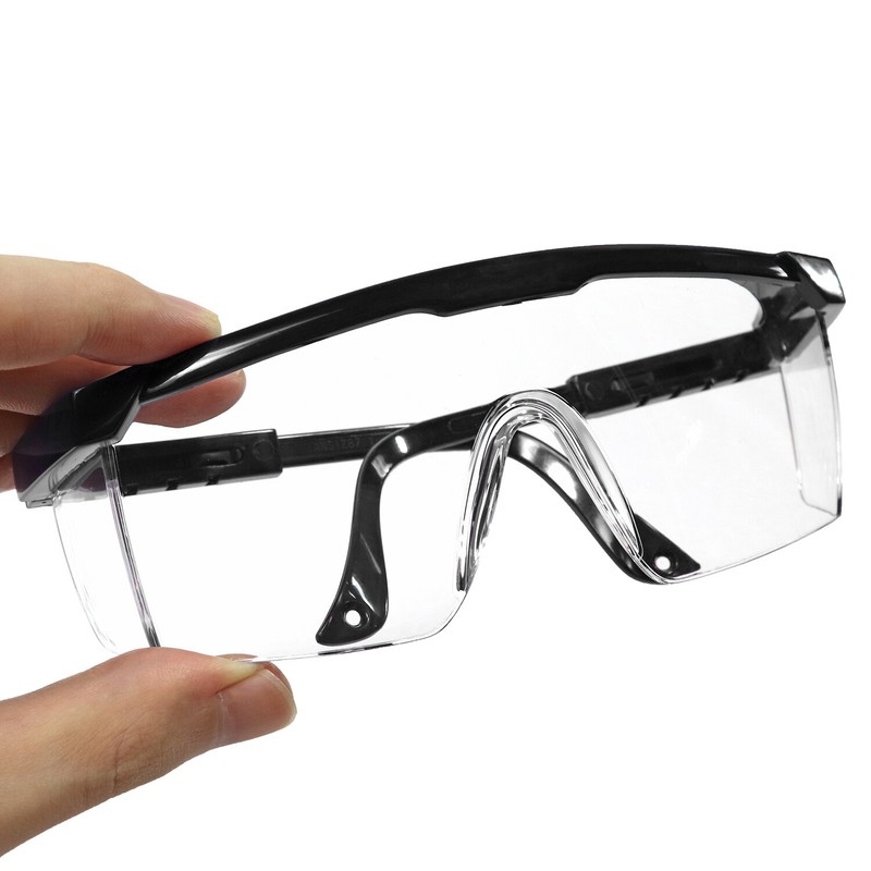 Adjustable Safety Glasses Clear Wrap Around Lens Anti-Fog Scratch Resistant gallery