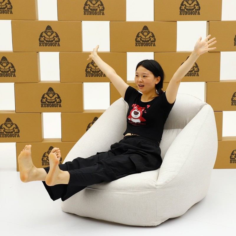 Kungsofa Inflatable Lazy Sofa Bean Bag Chair Ergonomic Support for Home Camping gallery