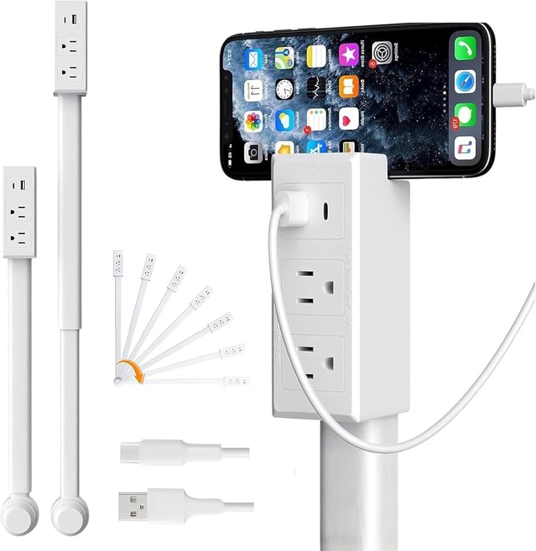 Electrical Outlet Expander Power Socket Extender Sofas 180° Rotating plug US gallery