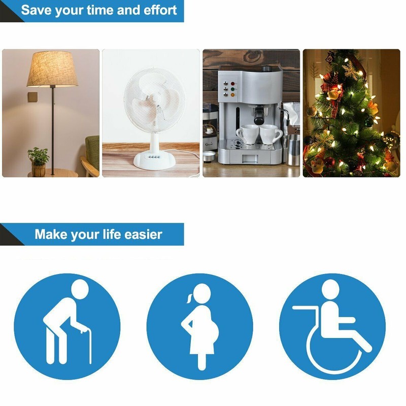 DEWENWILS Remote Control Outlet Plug Wireless On Off Power Switch White gallery