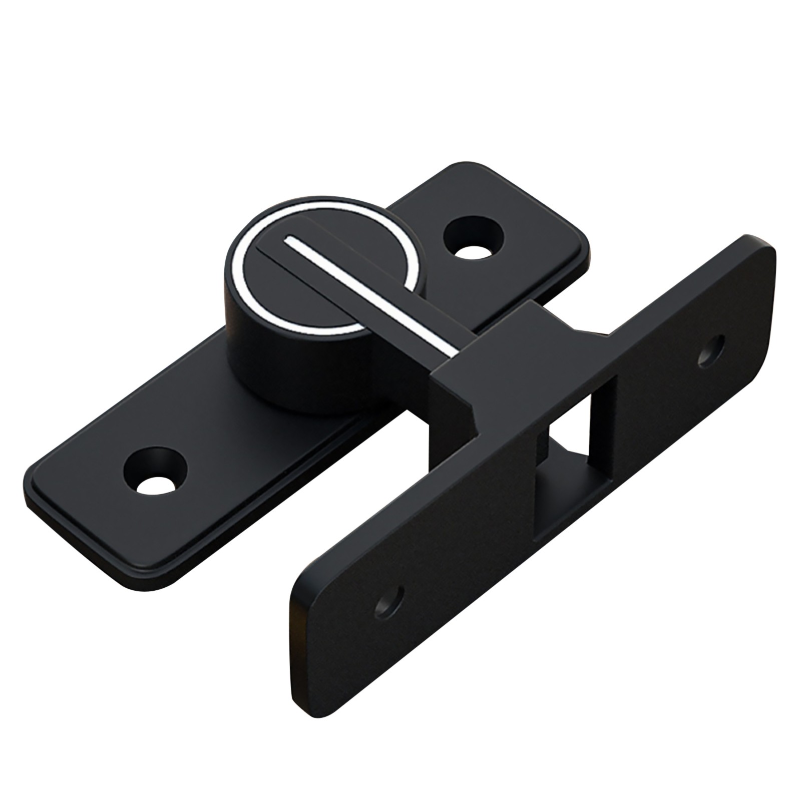 90° Keyless Interior Door Bolt Luminous Surface-mounted Room Door Latch cc gallery