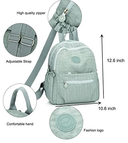 Mini Nylon Backpacks for Women Small Backpack Small Backpack - a Style Red 3