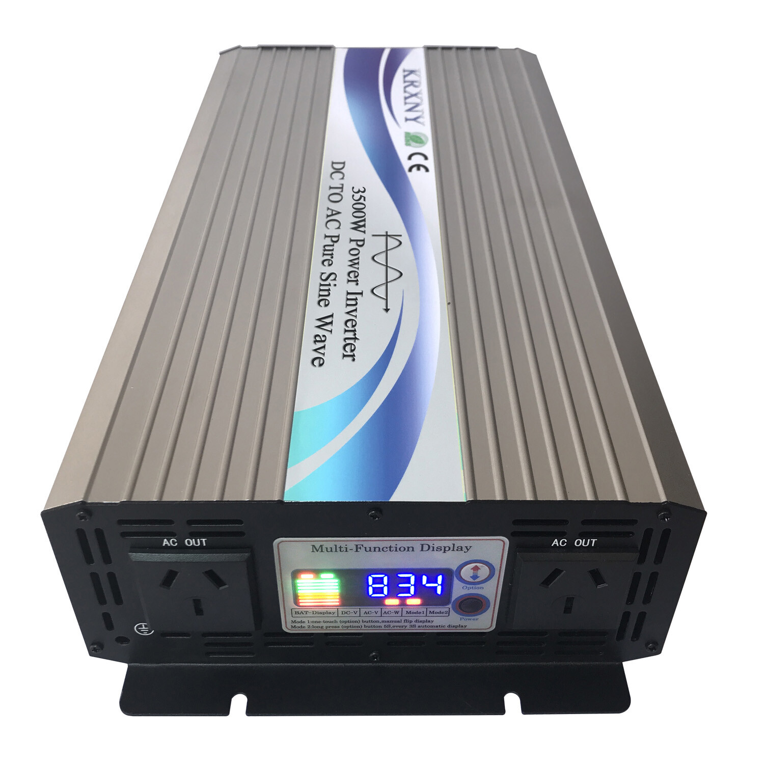 3500W Off Grid Pure Sine Wave Power Inverter 12V 24V 48V DC to 120V 230V AC gallery