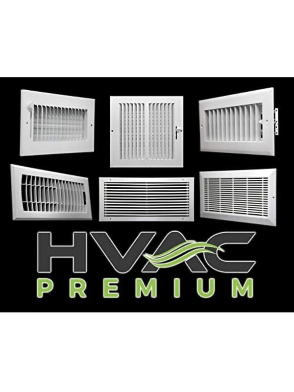 HVAC Premium Adjustable AIR Supply Diffuser (10"w X 6"h, White) gallery