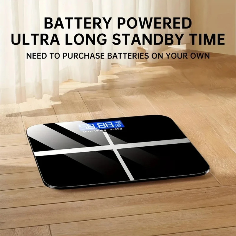 Digital Bathroom Scale High Precision LCD Display 396LB Capacity Accurate Weight gallery