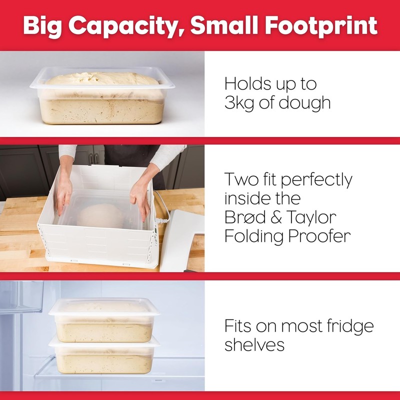 Proofing Container with 6L Capacity Fits Up to 3000 Grams of Dough Dough Rising gallery