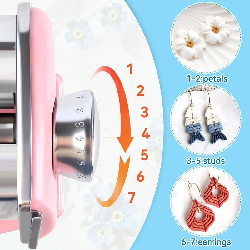 Polymer Clay Press Machine,Clay Roller Machine,Includes Clamp and Hand gallery