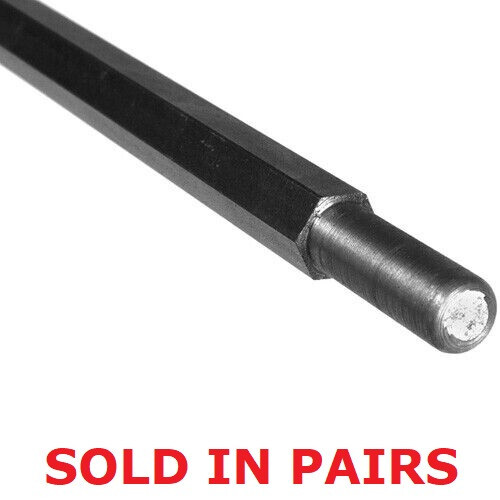 Garage Door Winding Bars 18″ Hex Shaft Pair 7/16″ at one end, 1/2″ at the other gallery