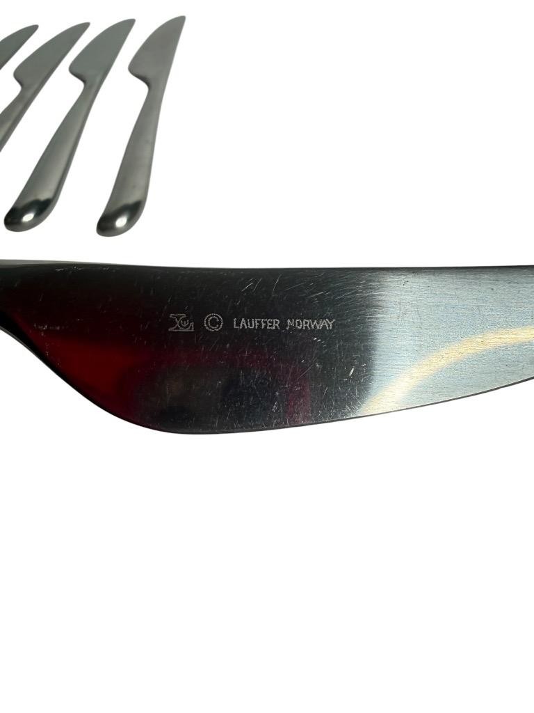 Lauffer Design 2 Norway Towle Stainless Steel Dinner Knives Flatware Silverware gallery