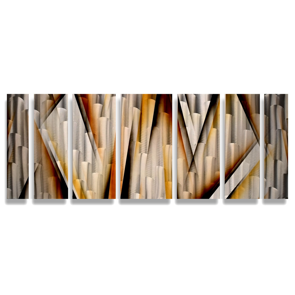Modern Contemporary Abstract Metal Wall Art Sculpture Brown Painting Home Decor gallery