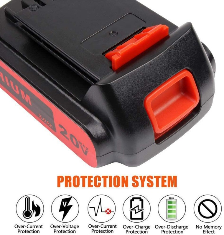 replacement for Black & Decker 20Volt Lithium Ion Battery LBXR20 LB20 Drill gallery