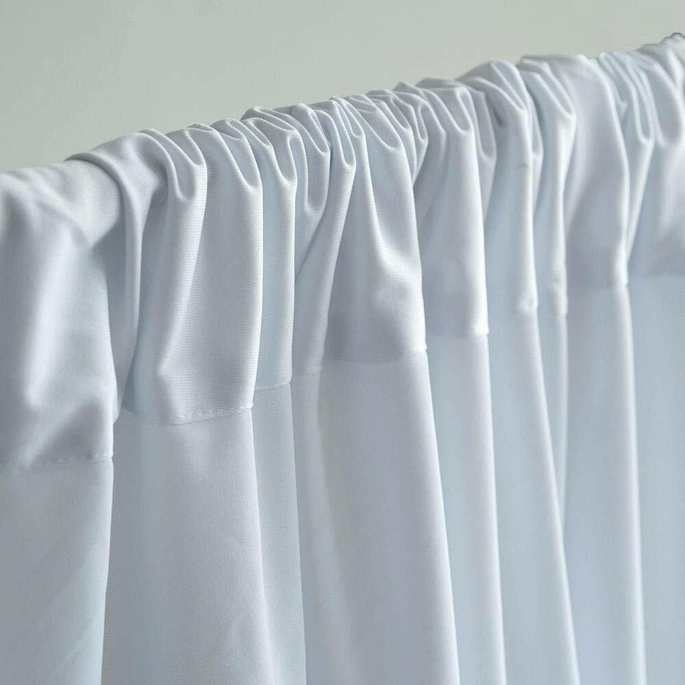 Polyester Backdrop Drapes Curtains Panels w/ Rod Pockets-Wedding Ceremony Party gallery
