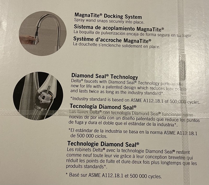 Delta Classic 1-Handle Pull-Down Kitchen Faucet Stainless 19810-SS DST gallery