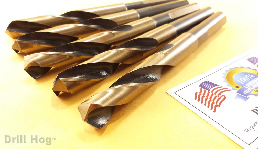 Drill Hog 9/16" Drill Bit 9/16" Bit Silver & Deming Lifetime Warranty Pack of 5 gallery