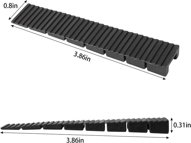 Multi-Purpose Plastic Shims - 12 Pack for Easy Leveling of Doors, Sheds & More gallery