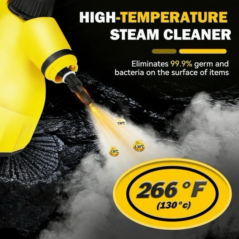 Steam Cleaner for Home, 1000W Multi-Surface Steamer, Portable Natural Steamer gallery