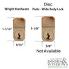 Wright Mortise Lock Double Cylinder 27/27 Keyed Both Sides - Replaces Pado gallery