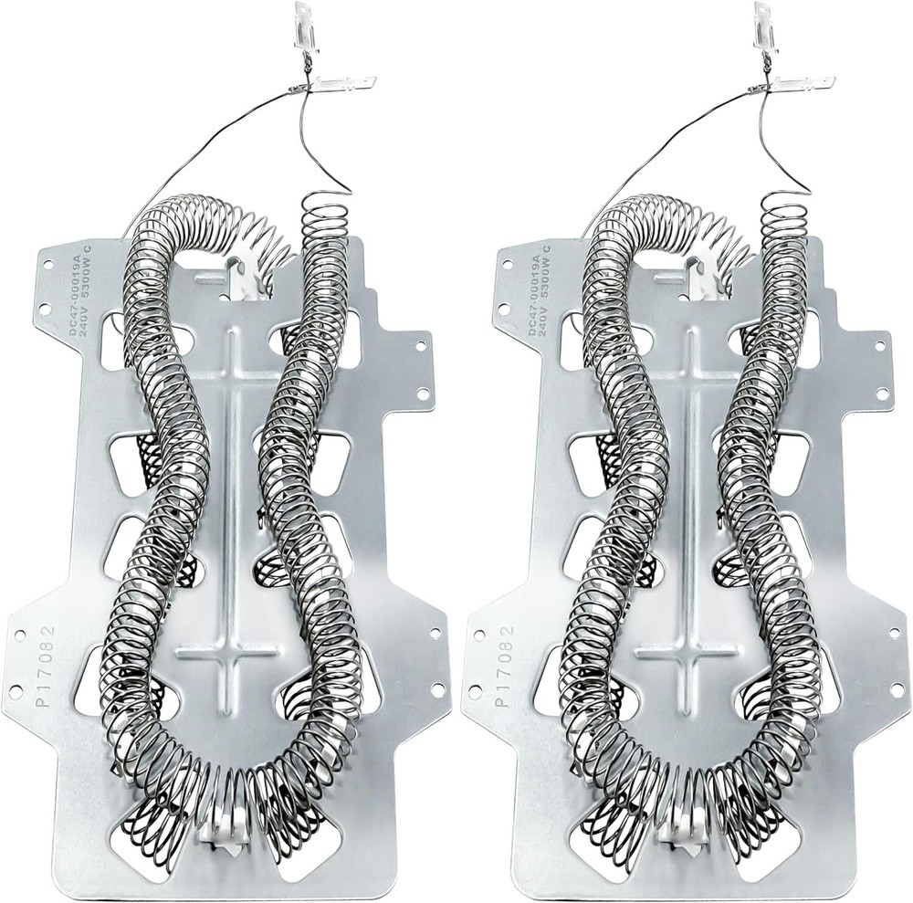 2 Pack DC47-00019A Dryer Heating Element for SAMSUNG DV45H7000EW/A2 DV40J3000EW