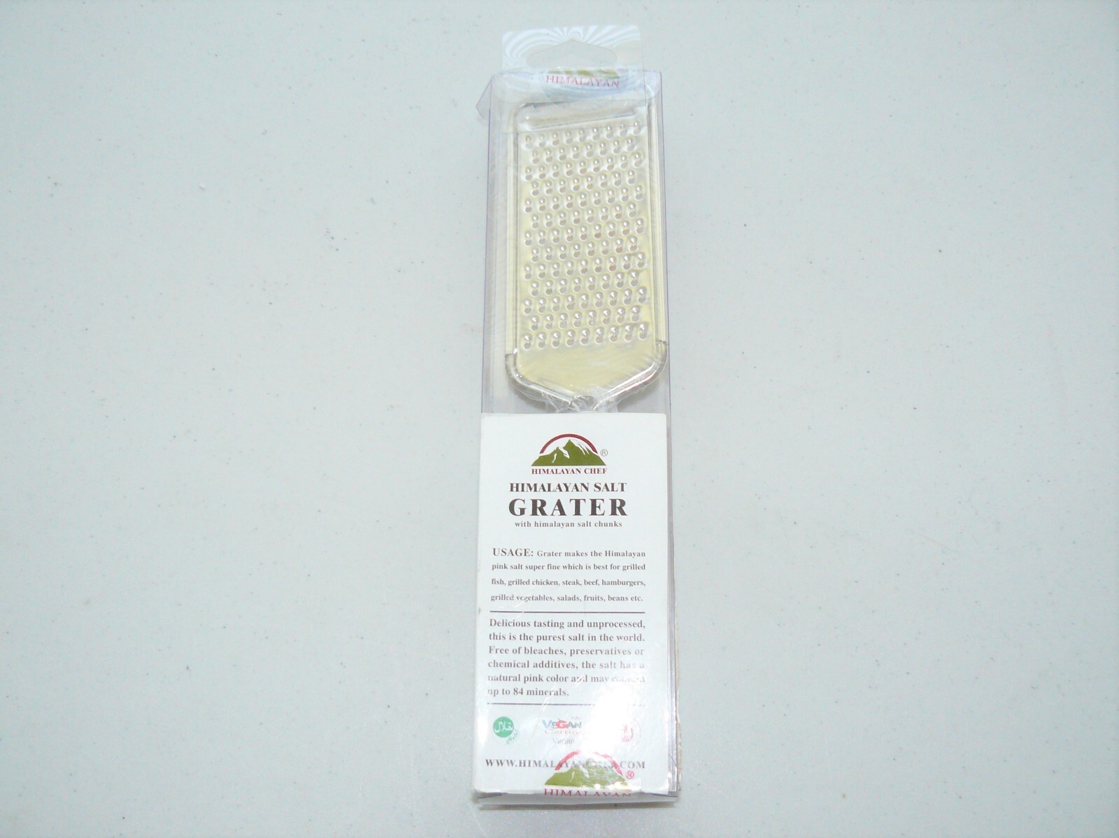 New Himalayan Chef Himalayan Salt Grater w/ Himalayan Pink Salt 7 oz FREE SHIP! gallery