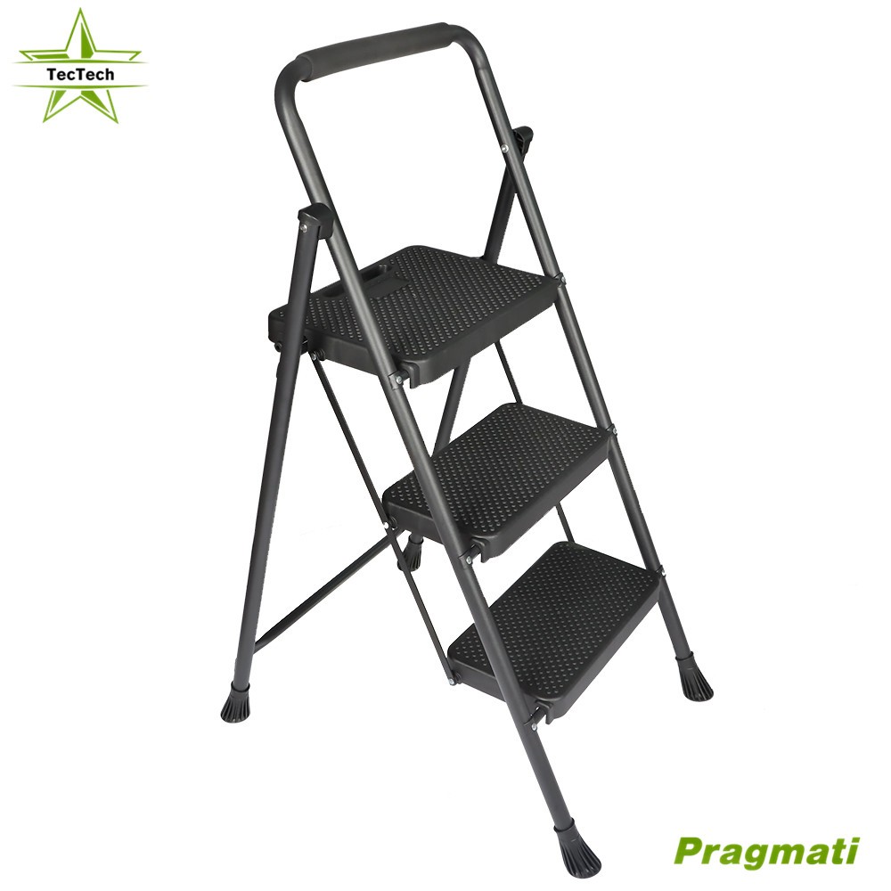 3 Step Ladder Folding Step Stool with Anti-Slip Wide Pedals Indoor Outdoor gallery