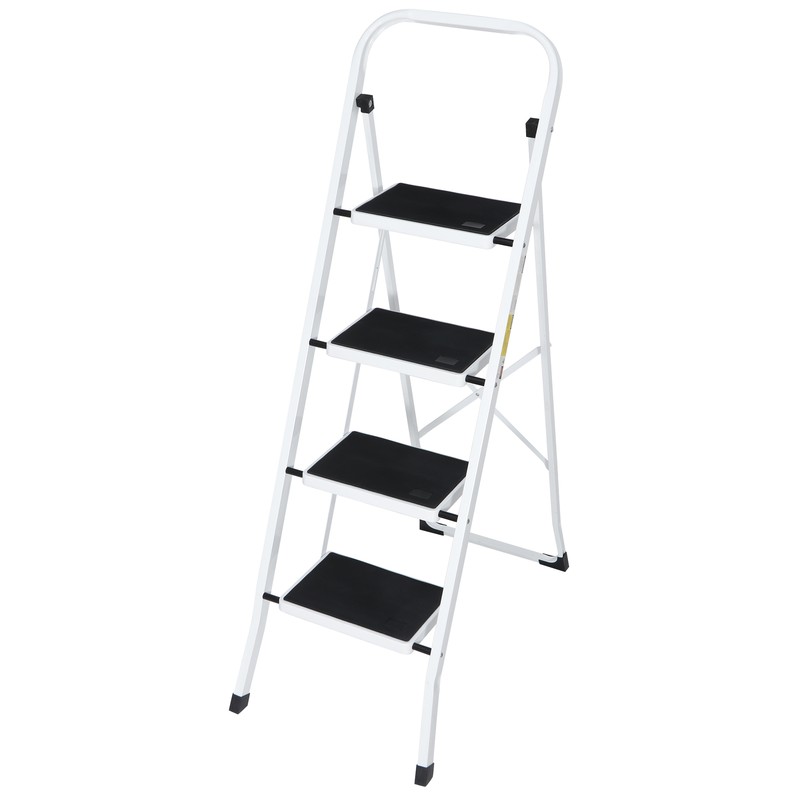 4 Step Ladder Lightweight Folding Step Stool Convenient Handgrip Sturdy Wide gallery