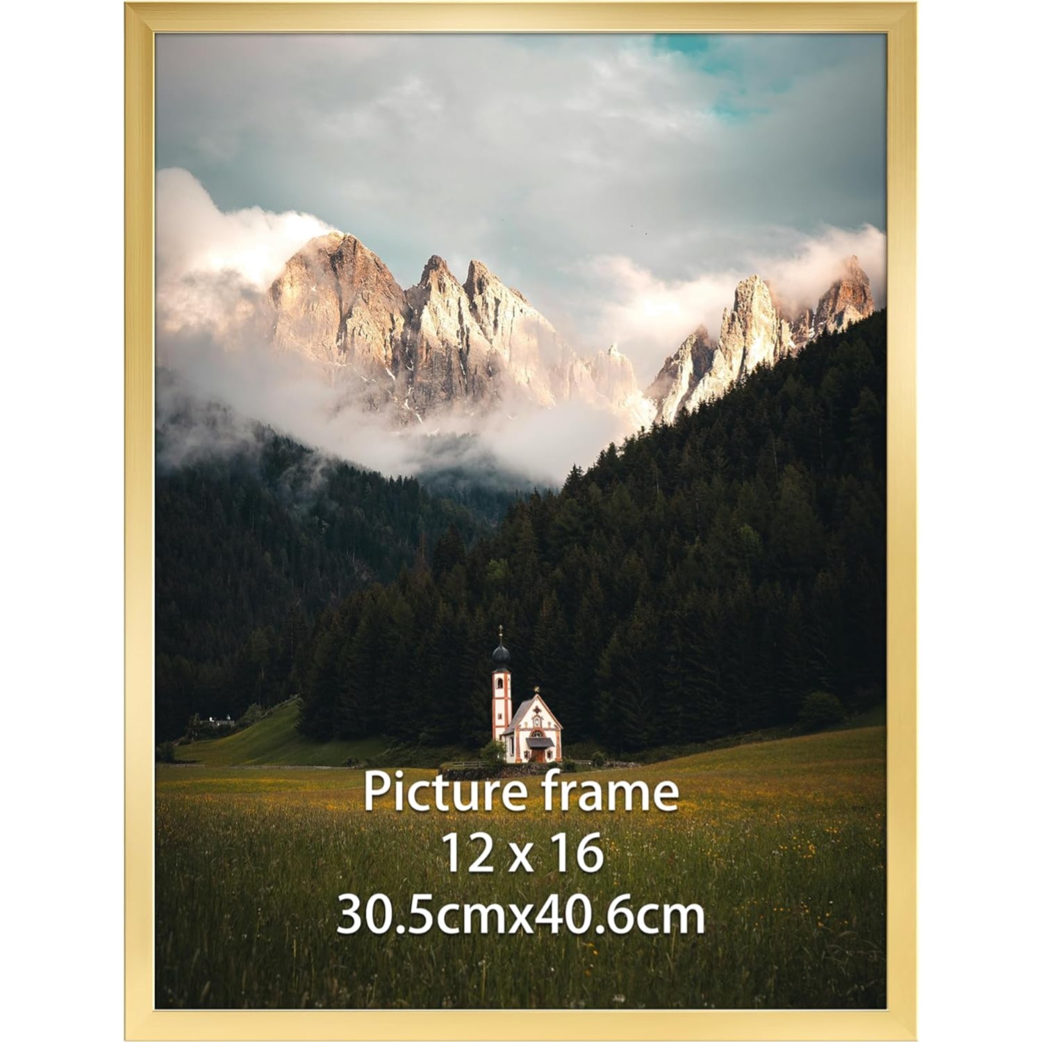 12x16 Gold Frame - Perfect for Artwork, Photos & Gifts on Special Occasions gallery