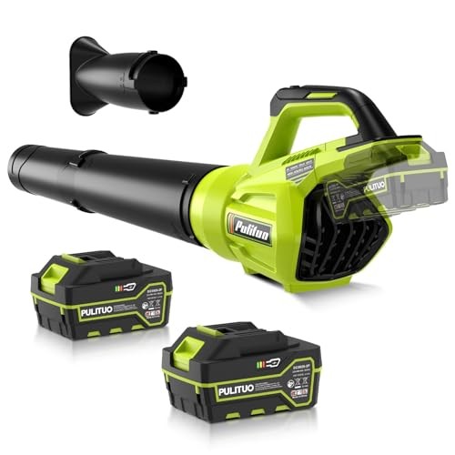 Leaf Blower Cordless, 500CFM/ 125MPH Lightweight Cordless Blower with 2X 4.0 gallery