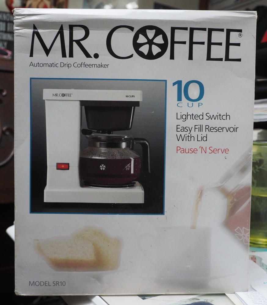 New/Sealed MR. COFFEE Automatic Drip Coffeemaker - 10 Cup - Model SR10