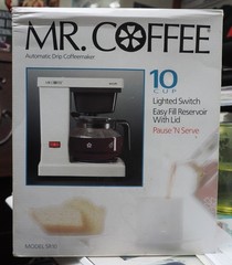 New/Sealed MR. COFFEE Automatic Drip Coffeemaker – 10 Cup – Model SR10