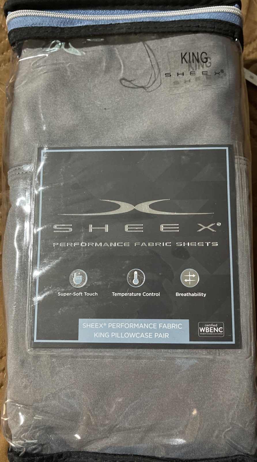 Sheex Original Performance Fabric 2 King Cooling Pillow Case Graphite gallery