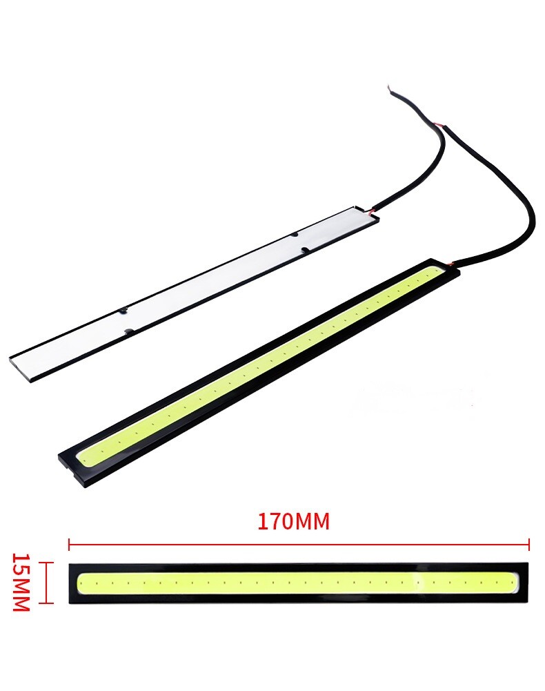 DC12V 17cm Car Daytime Running Lights DRL COB LED Strips Bright Fog Light 2pcs gallery