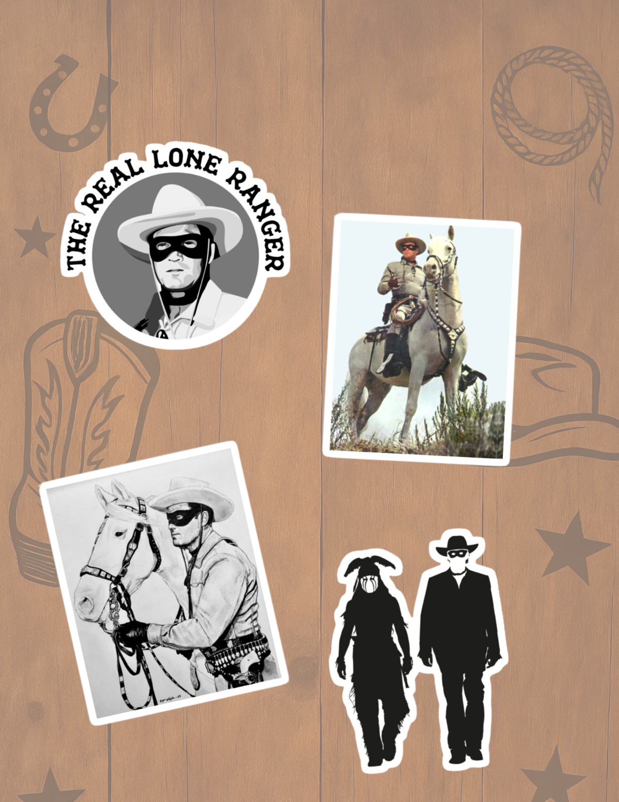 The Lone Ranger Western 4pc Sticker Pack gallery