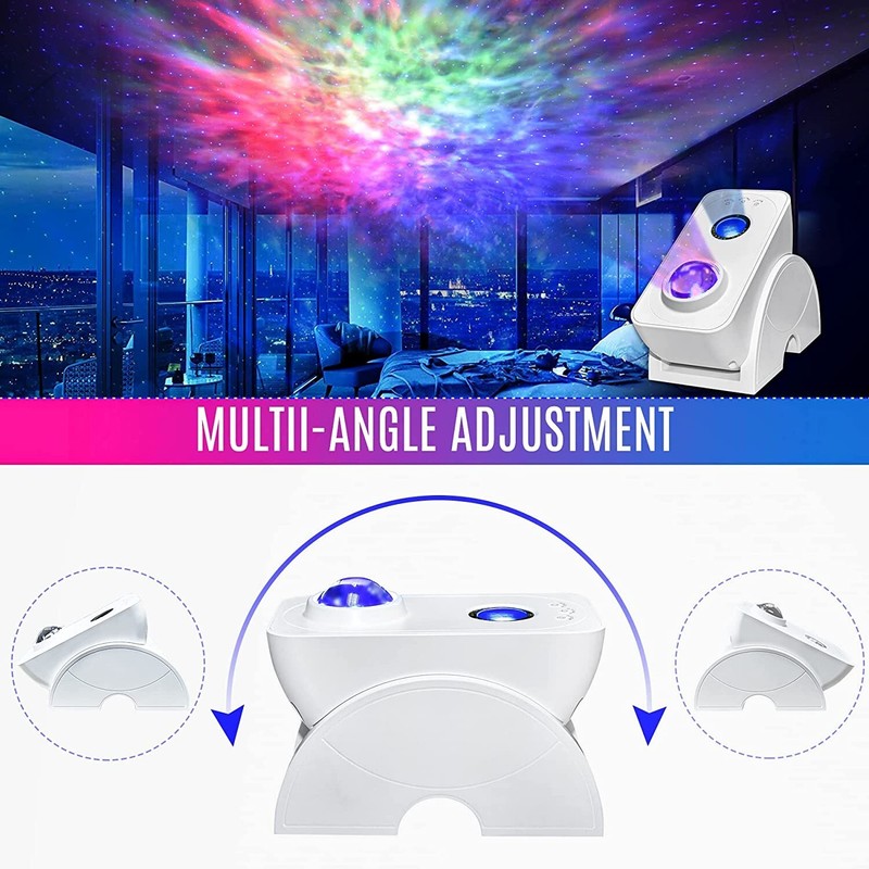 NUNET Smart Galaxy Star Projector App & Voice Controlled Night Light Nebula Sky gallery