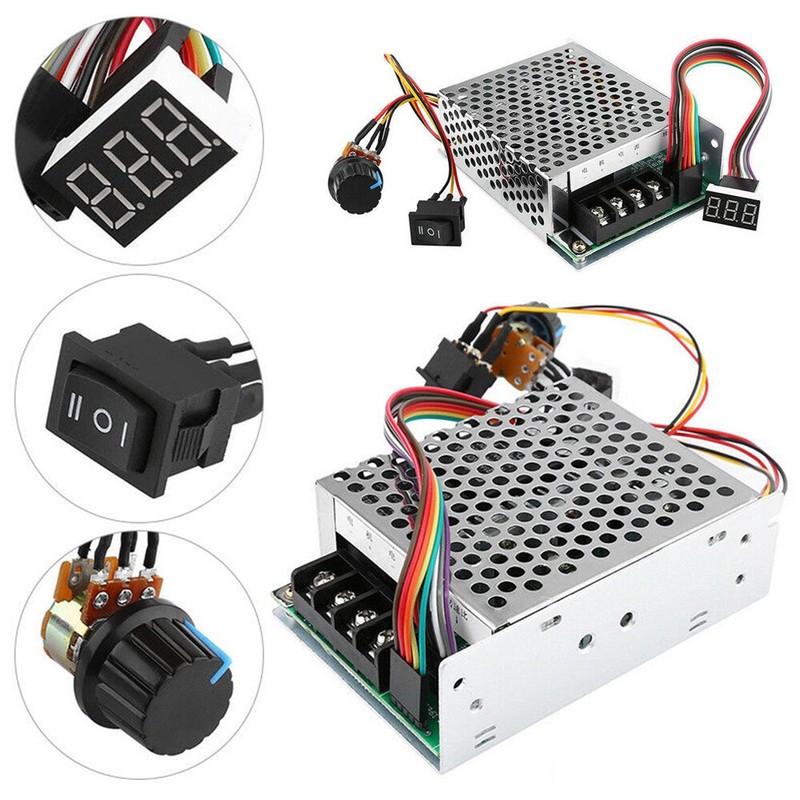 10-55V 60A 5000W Reversible DC Motor Speed Controller PWM Control Soft Start YA gallery