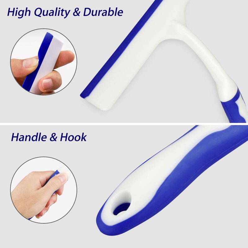 1/2xWindow Mirror Car Windshield Squeegee Shower Glass Wiper Kitchen House Clean gallery
