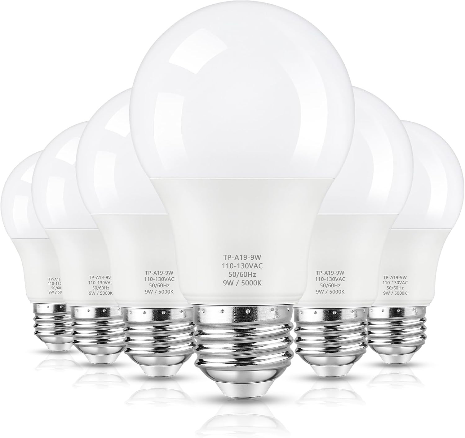 A19 LED Light Bulb, 60 Watt Equivalent LED Bulbs, 5000K Daylight White, 850LM, E gallery