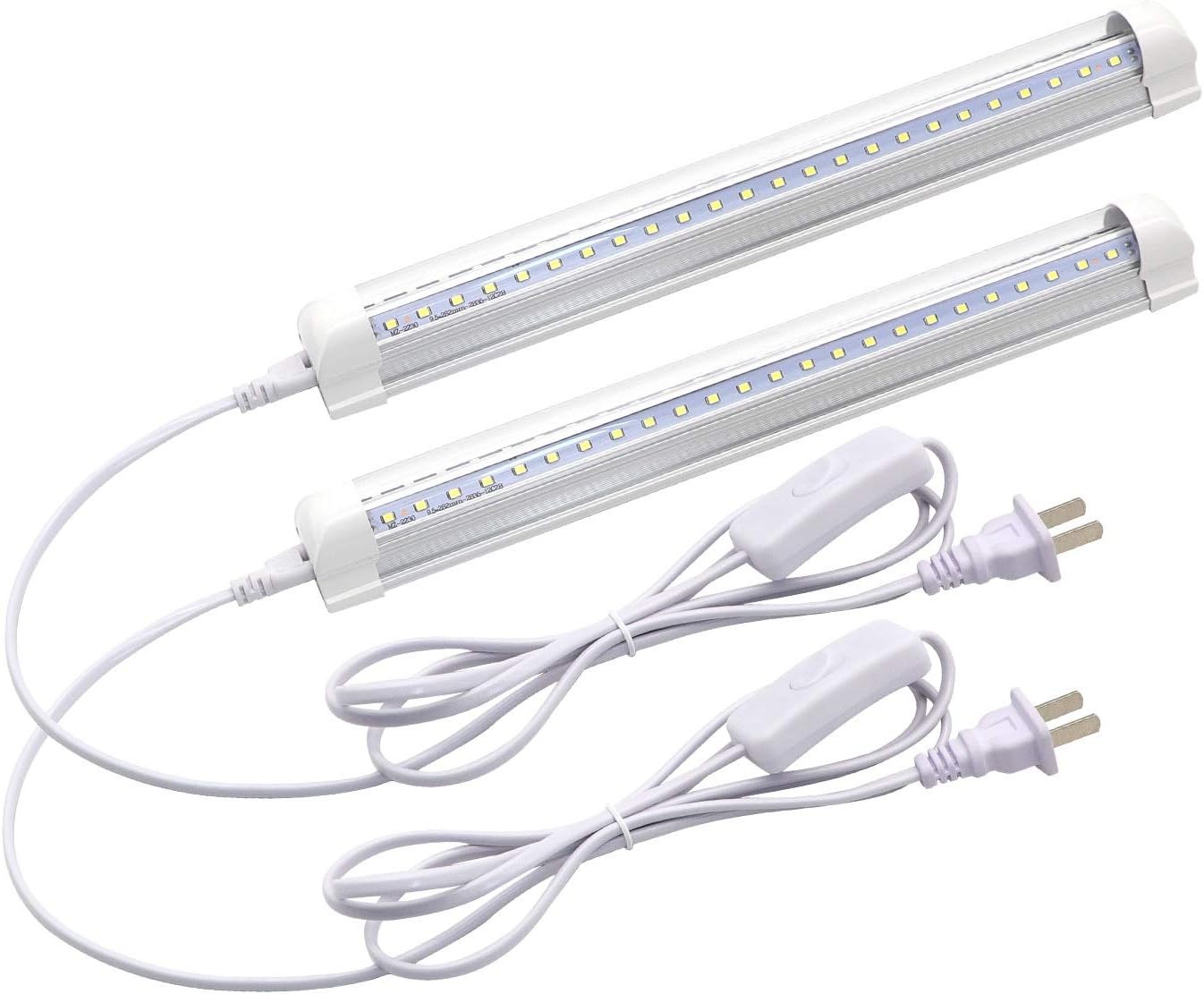 LED Shop Light Fixture, 12inch 9W, 1080LM, 6500K, 2 Count (Pack of 1), 6500K gallery
