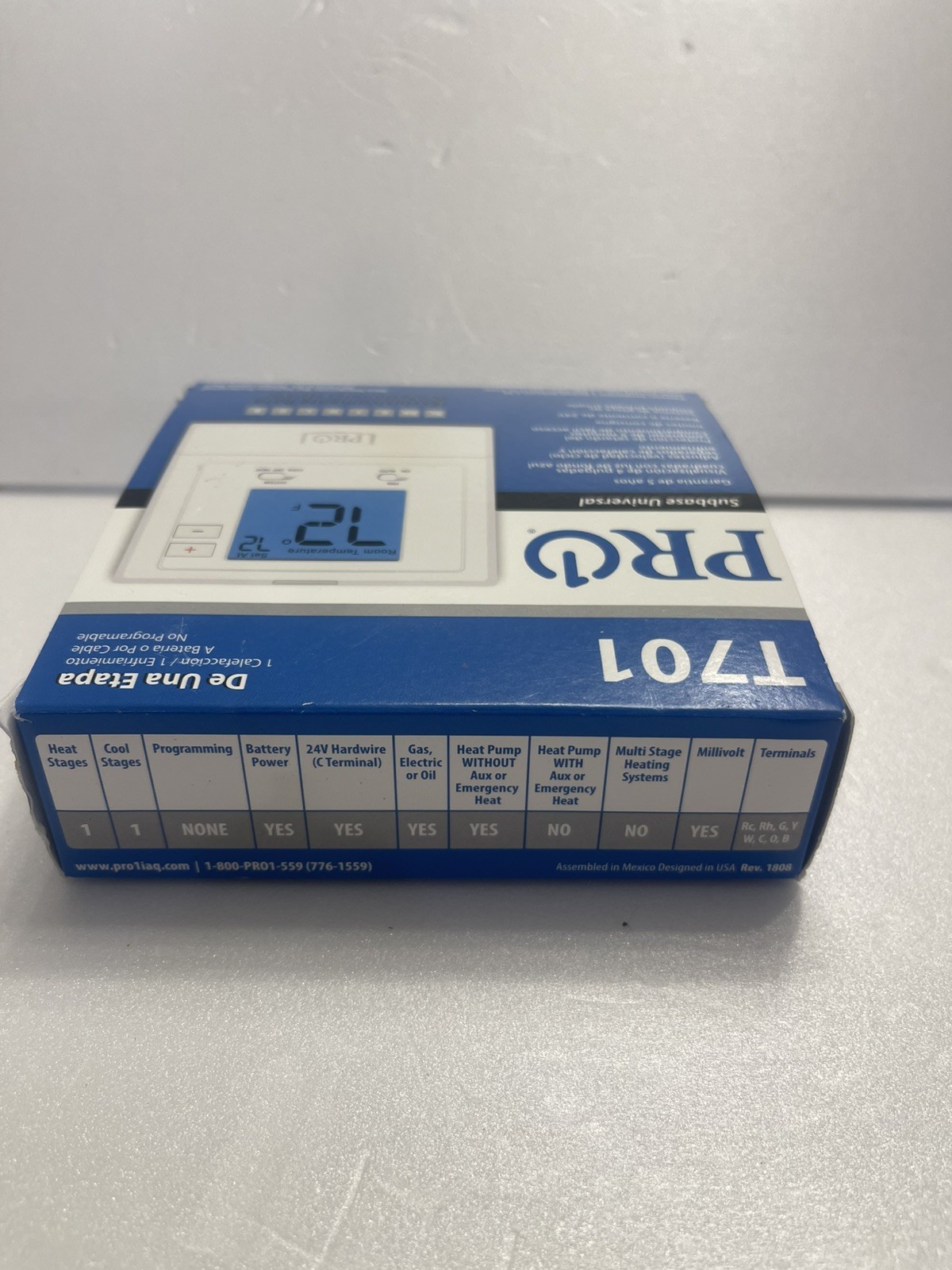 Pro1 T701 Low Voltage Non-Programmable Thermostat gallery