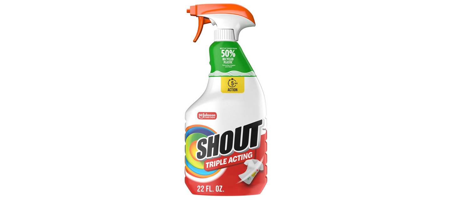 Shout Active Enzyme Laundry Stain Remover Spray, Triple-Acting Formula, 22oz gallery