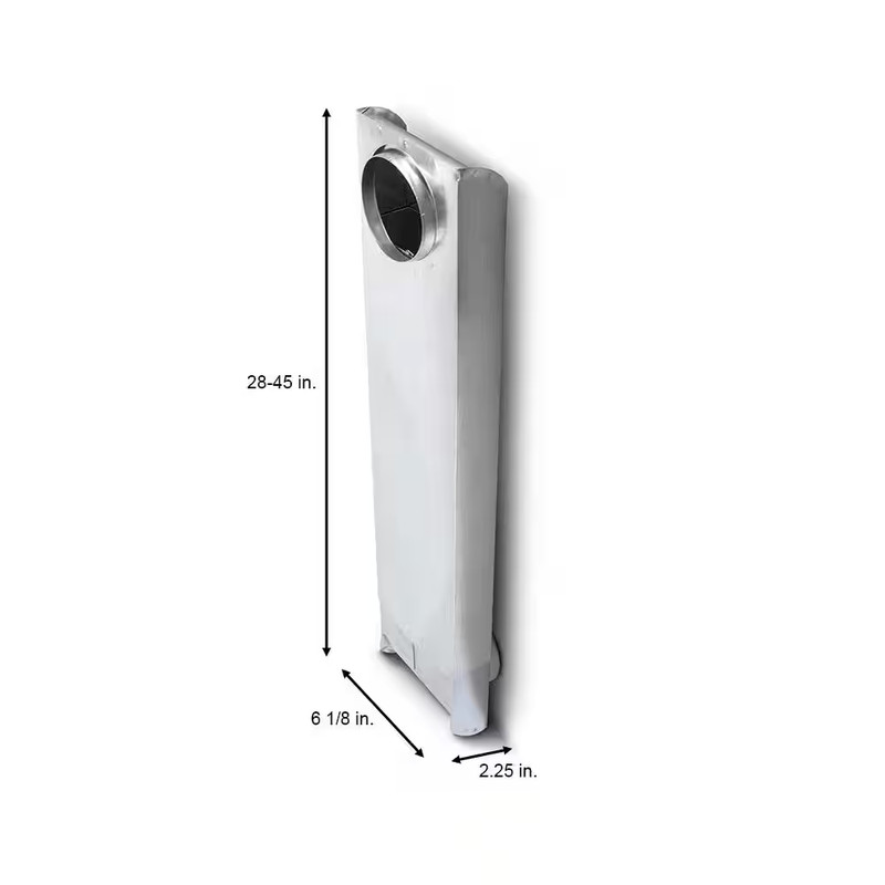 Everbilt 28 in - 45 in. Adjustable Space Saver Aluminum Dryer Vent Duct gallery