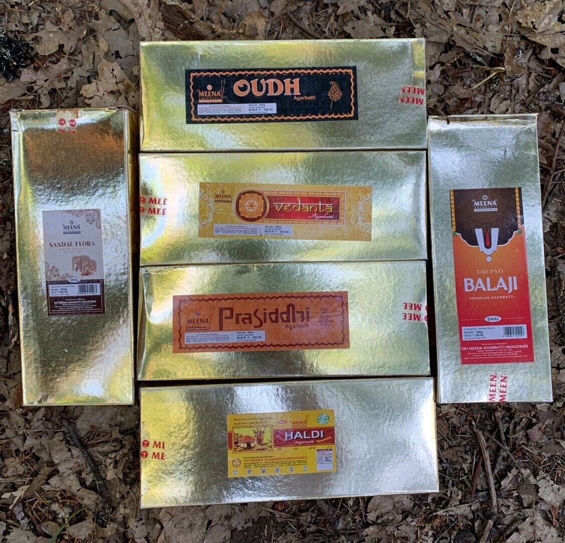 Meena Supreme Incense Collection from India Bulk Loose Sticks Fresh 20g packs gallery