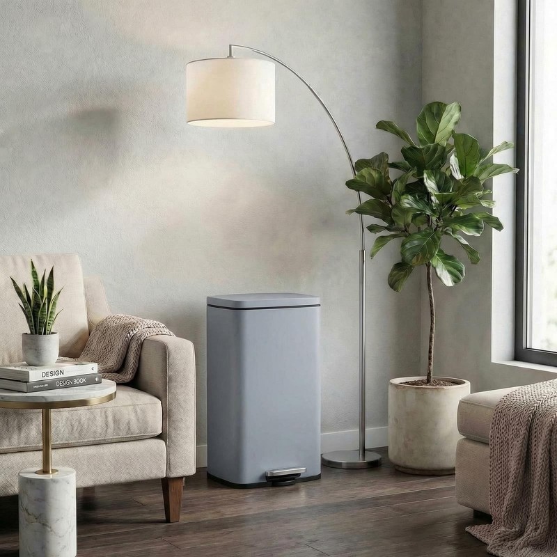 Comfycorner 8 Gal Kitchen Trash Can 30L Recycling Or Garbage Bin Brushed gallery
