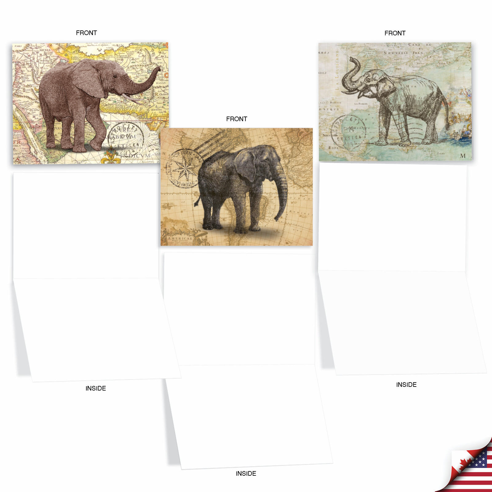 10 Assorted All Occasion Blank Note Cards Pack - Trunk Mail gallery